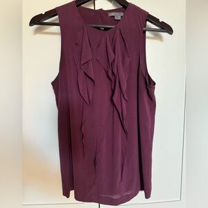 Vince Burgundy 100% Silk Sleeveless - 6